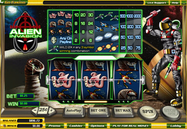 Alien Invasion Slot Machine