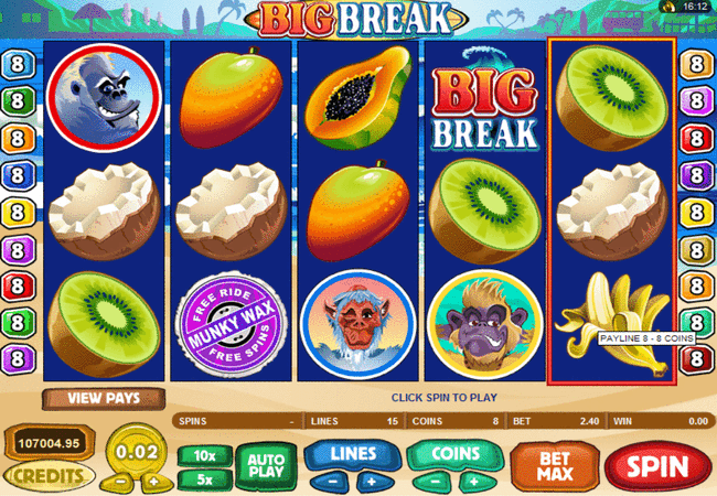 Big Break Slot Machine
