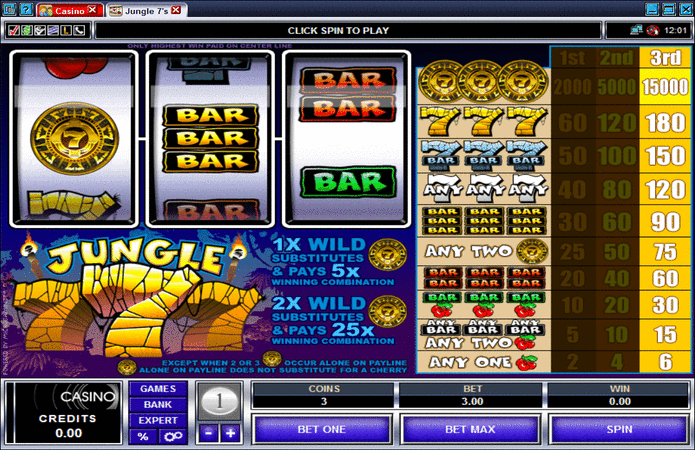 Jungle 7s Slot Machine