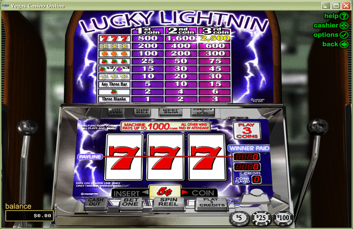 Lucky Lightnin Slot Game
