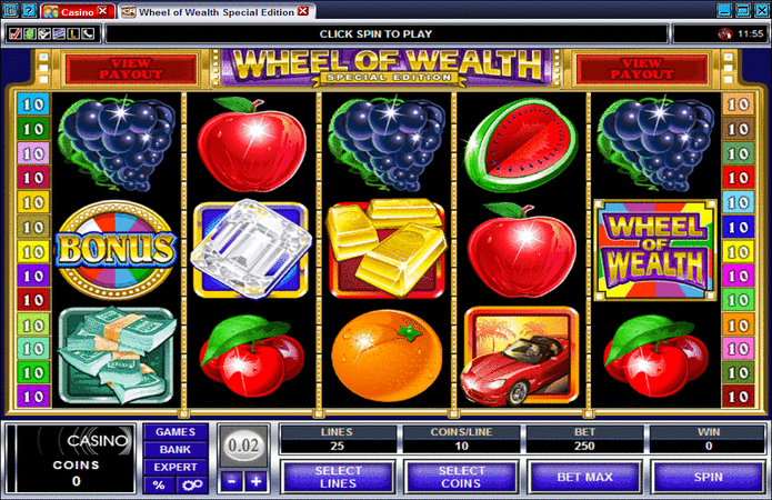 Wheel of Wealth Special Edition Multiplayer Slot Machine